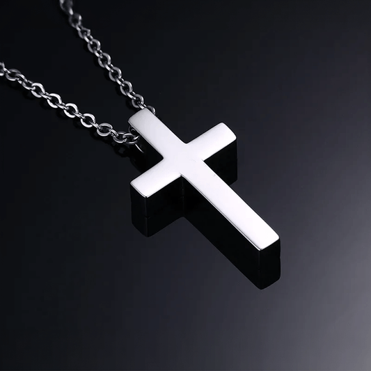 Collana Croce Argento sterling 925 - Alla mia Anima Gemella.