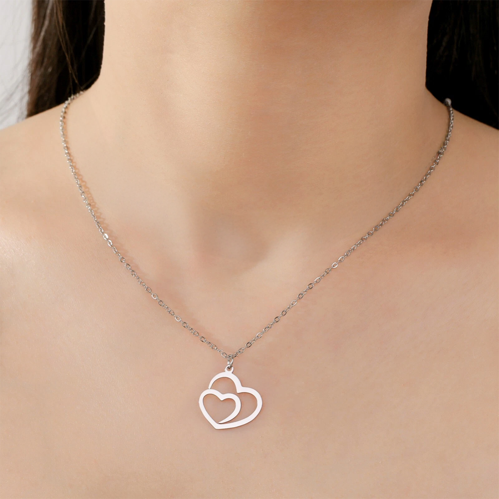 Collana Due Cuori Uniti - Alla donna della mia vita