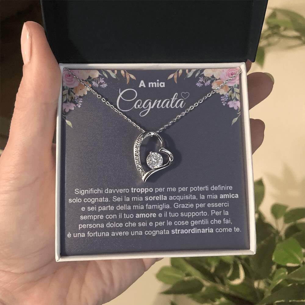 Collana A mia Cognata - Argento