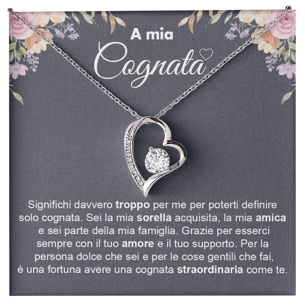 Collana A mia Cognata - Argento