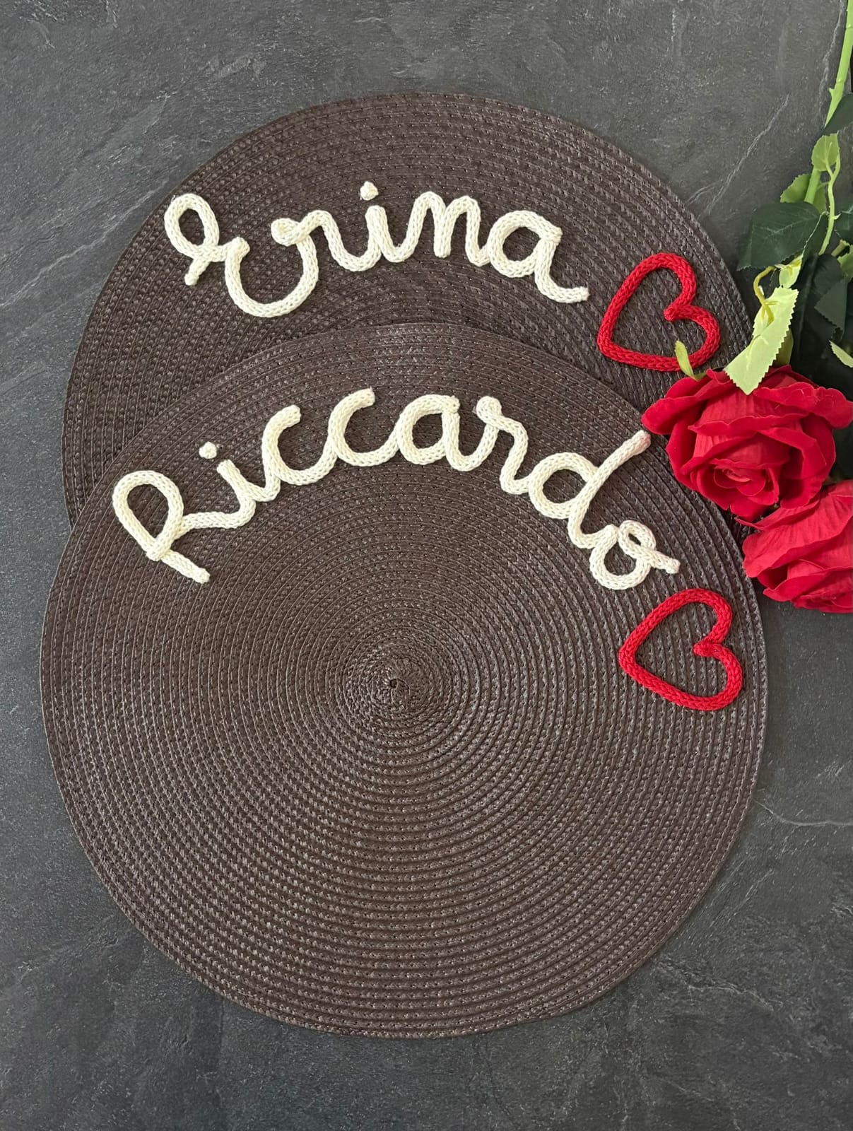 Tovaglietta Personalizzata con Nome in Cotone