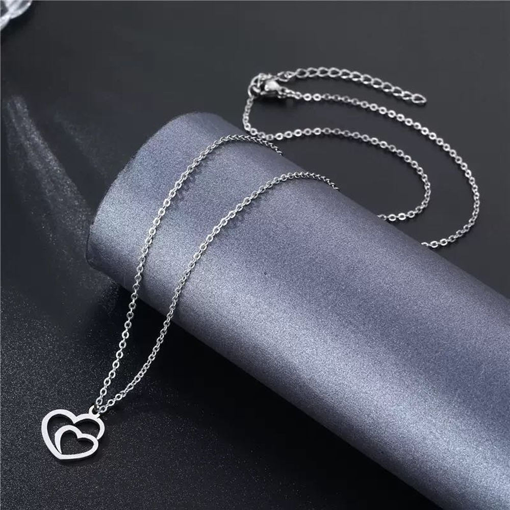 Collana Due Cuori Uniti - A mia moglie