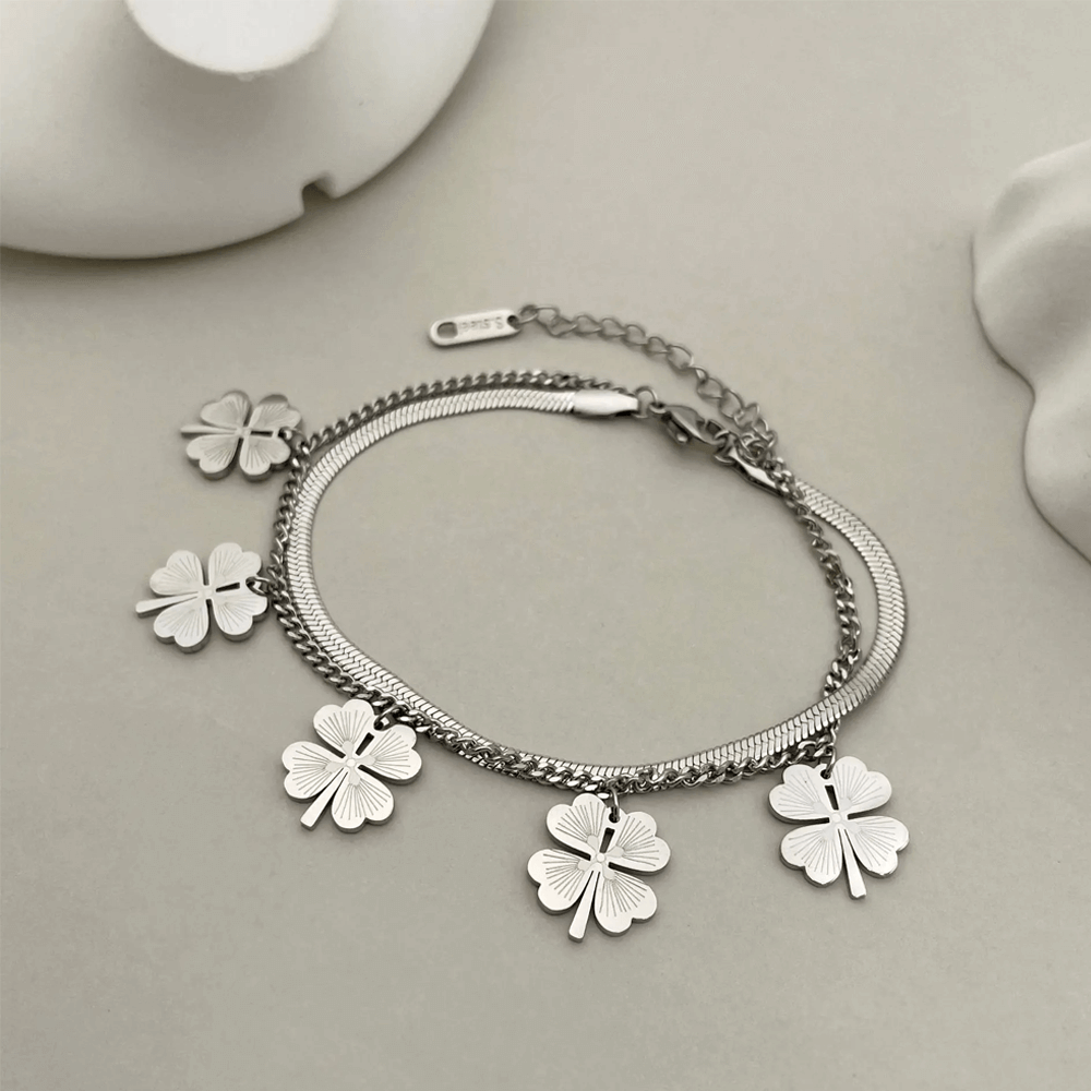 Bracciale Quadrifoglio Cara Maestra - Ti vogliamo tanto bene.