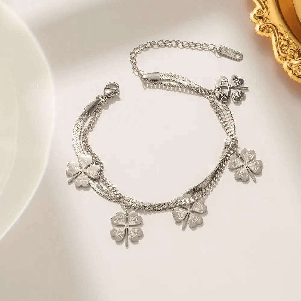 Bracciale Quadrifoglio Cara Maestra - Ti vogliamo tanto bene.
