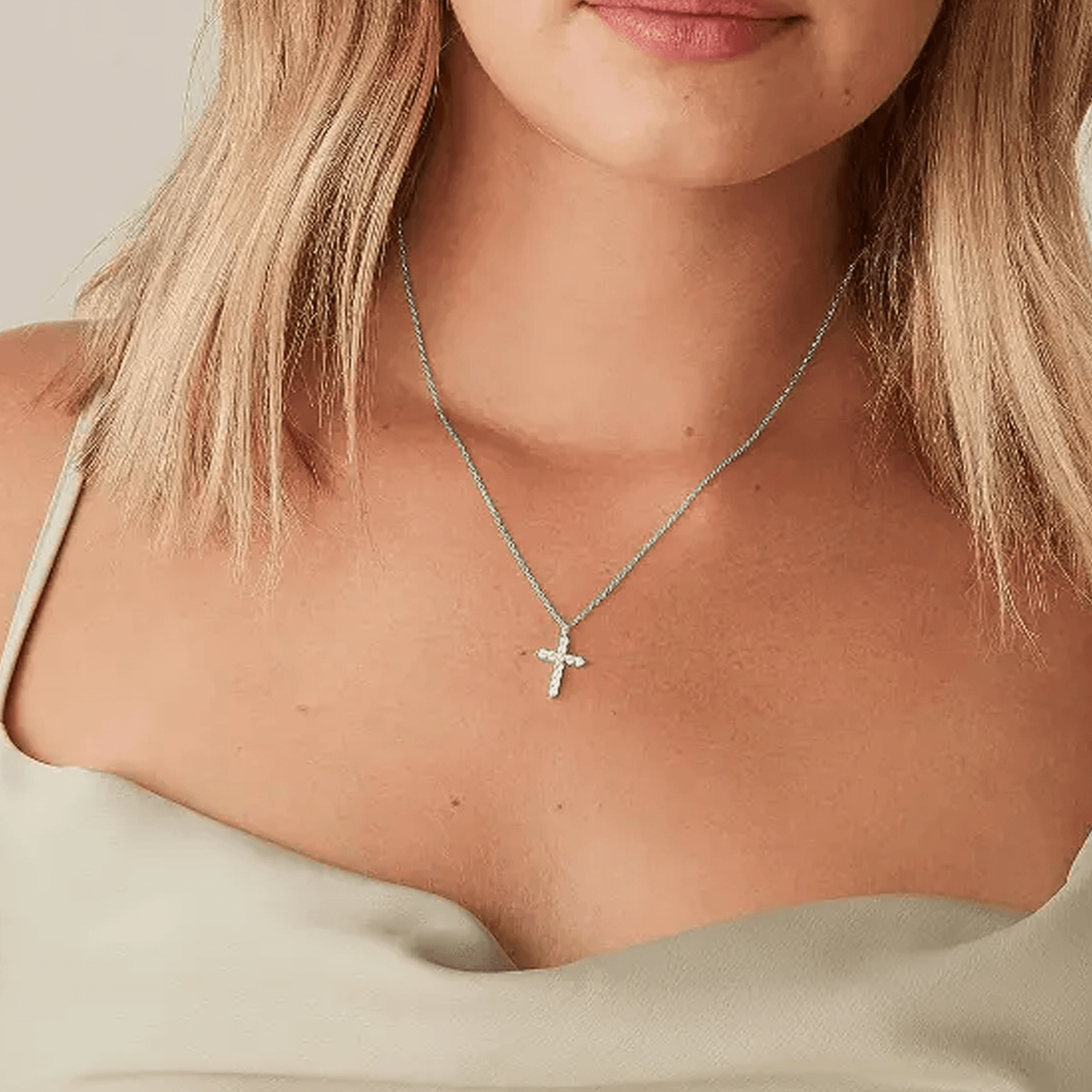 Collana Croce Argento sterling 925 - Per La Mia Madrina