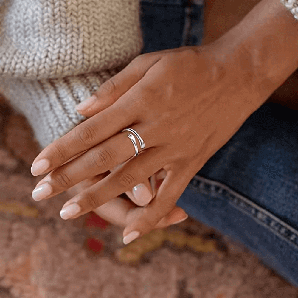 Anello da Donna in Argento Sterling 925 - Amiche per Sempre