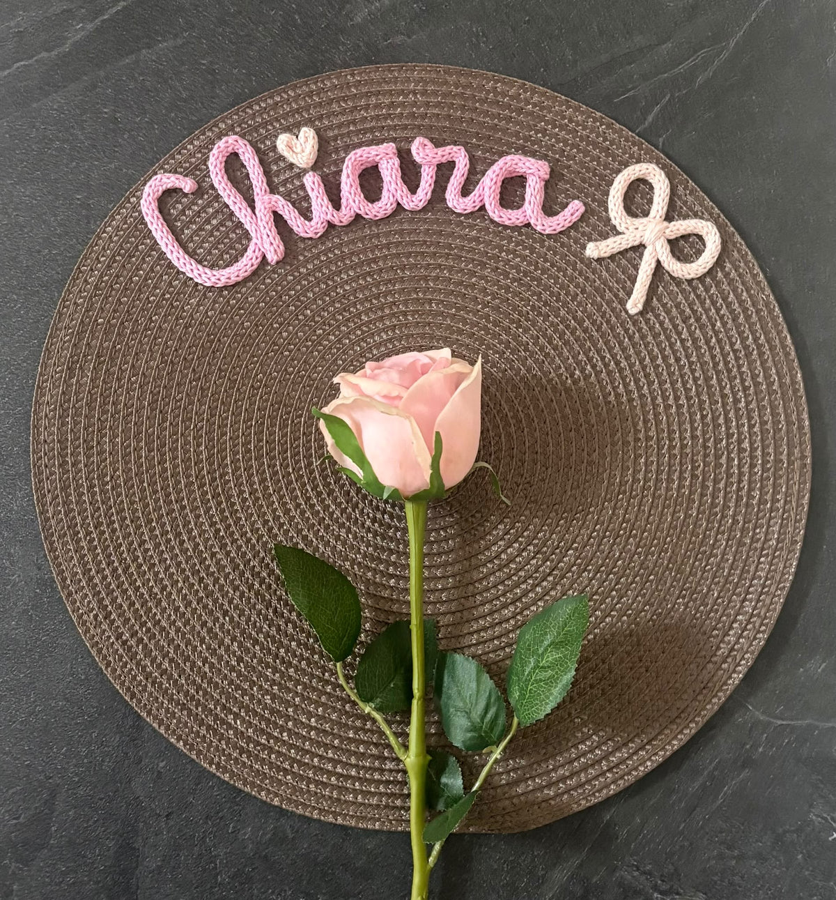 Tovaglietta Personalizzata con Nome in Cotone