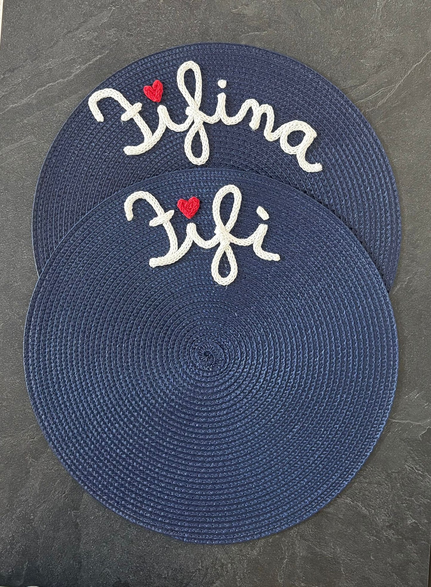 Tovaglietta Personalizzata con Nome in Cotone