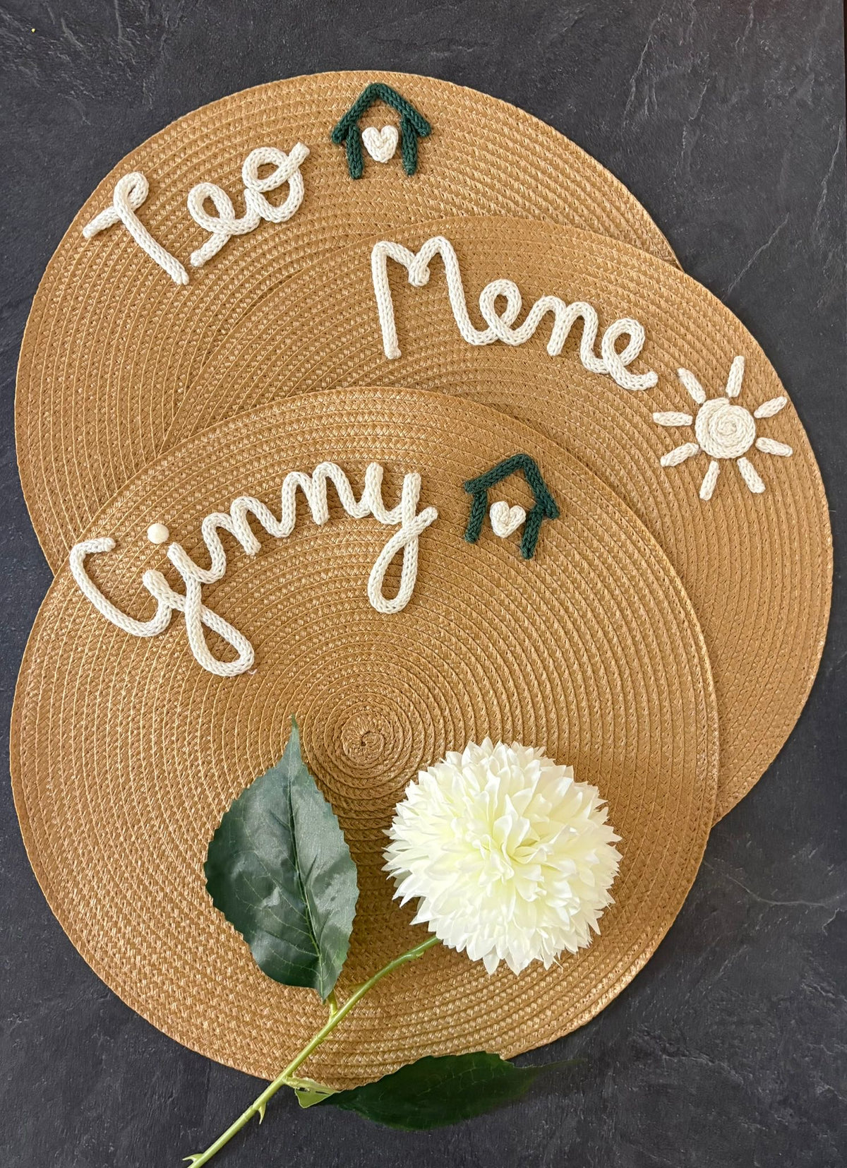 Tovaglietta Personalizzata con Nome in Cotone