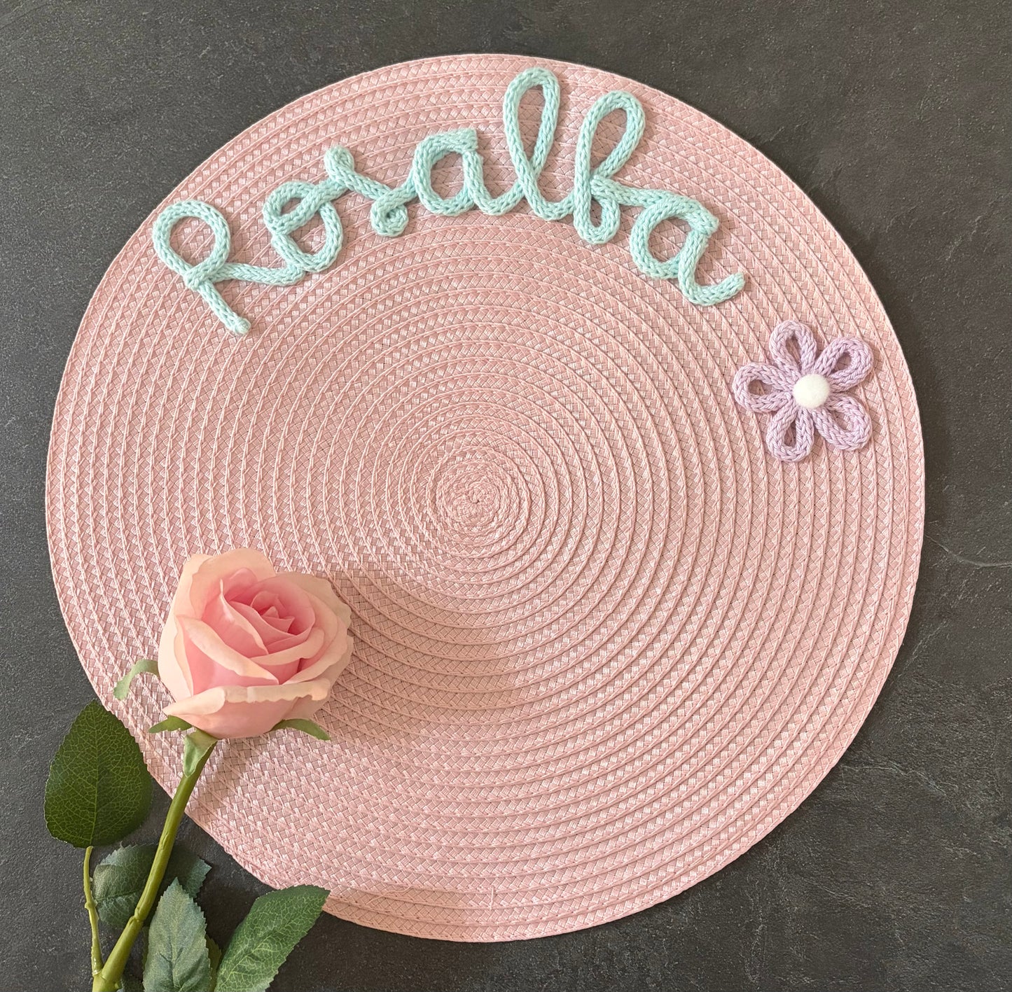 Tovaglietta Personalizzata con Nome in Cotone