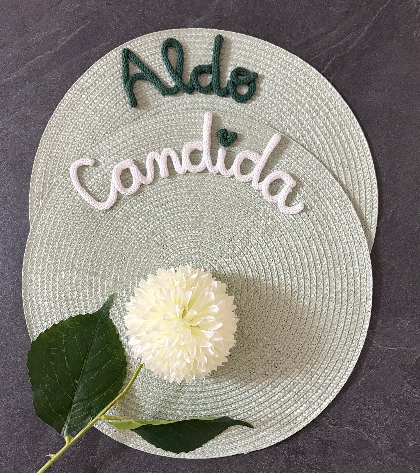 Tovaglietta Personalizzata con Nome in Cotone
