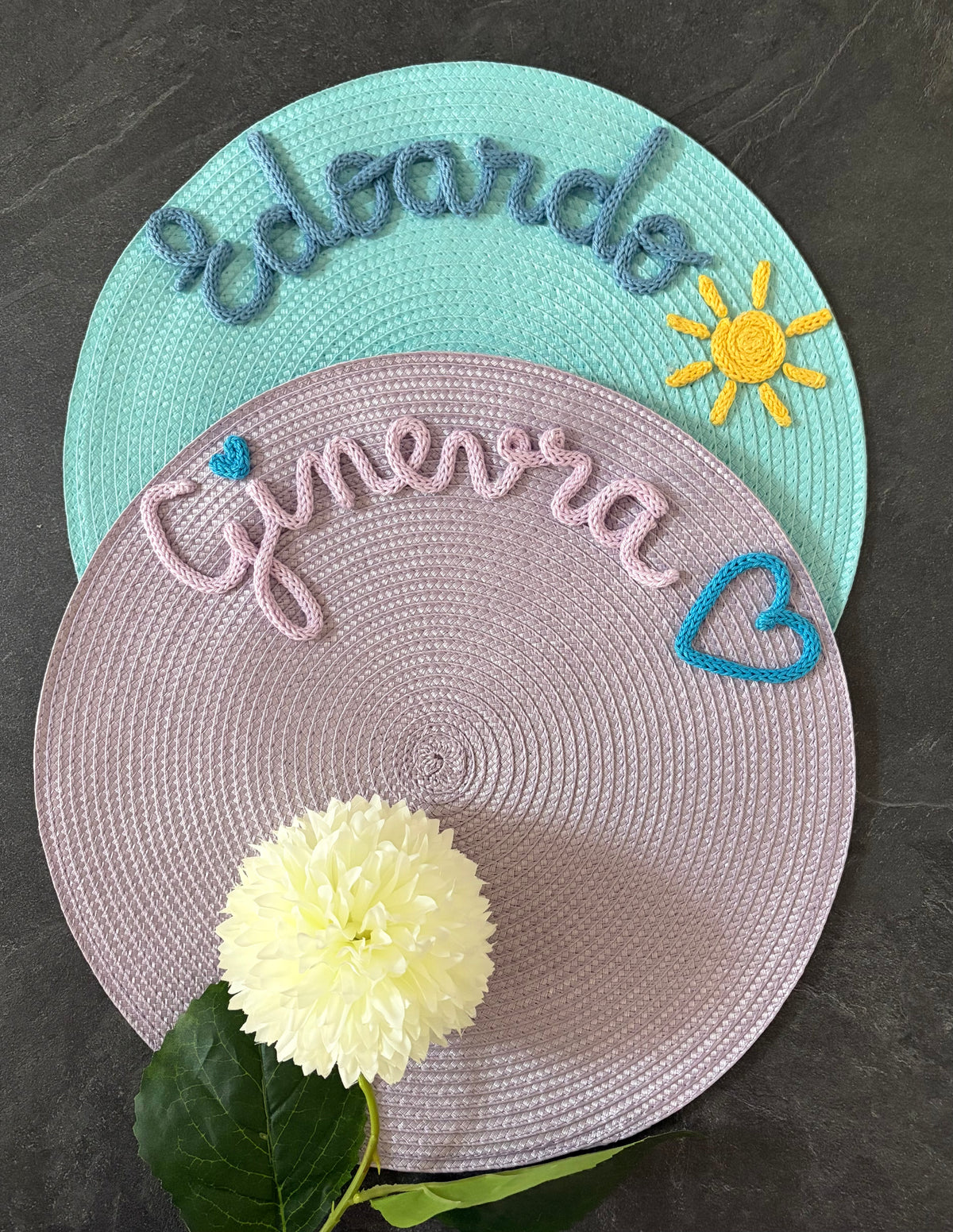 Tovaglietta Personalizzata con Nome in Cotone