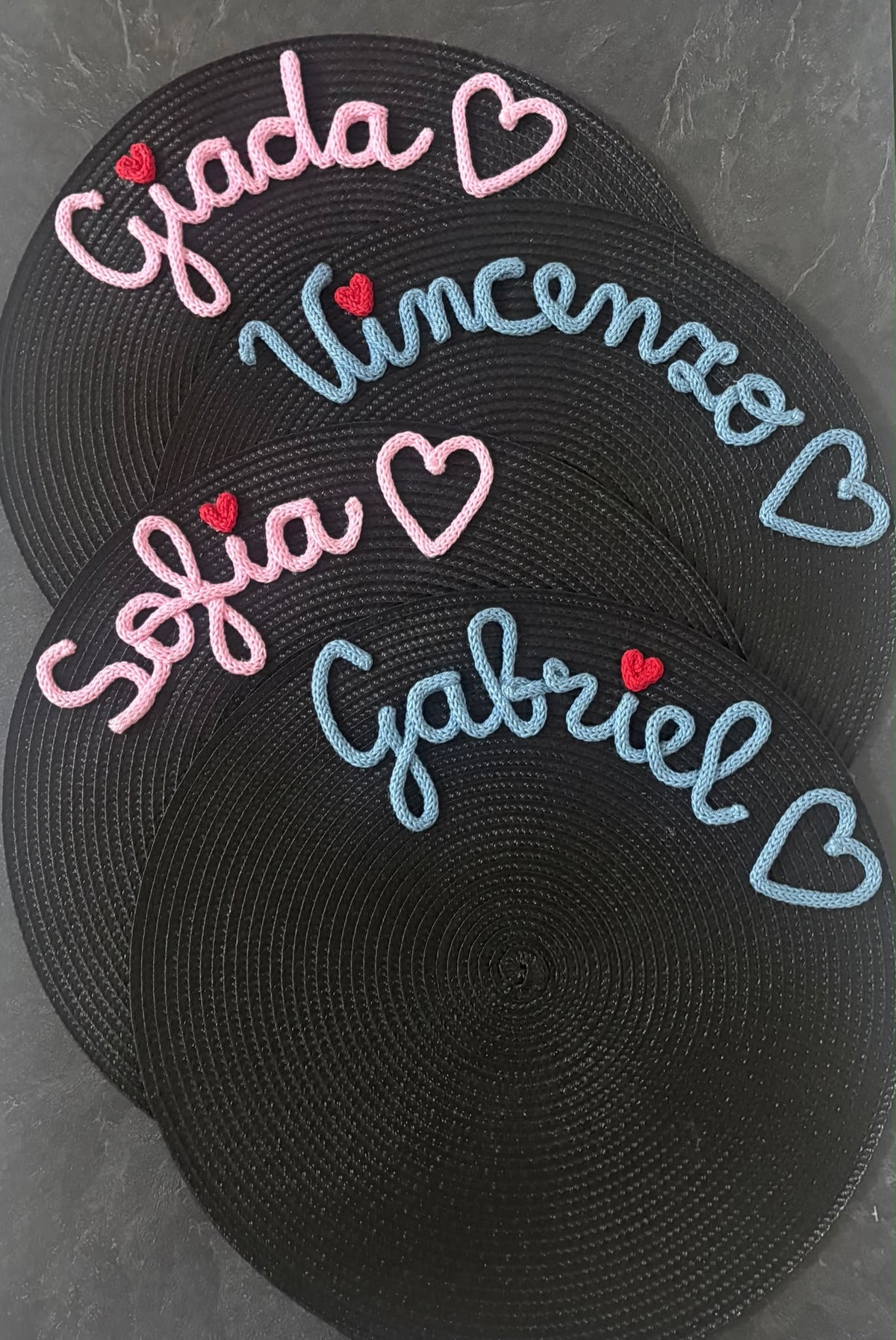 Tovaglietta Personalizzata con Nome in Cotone