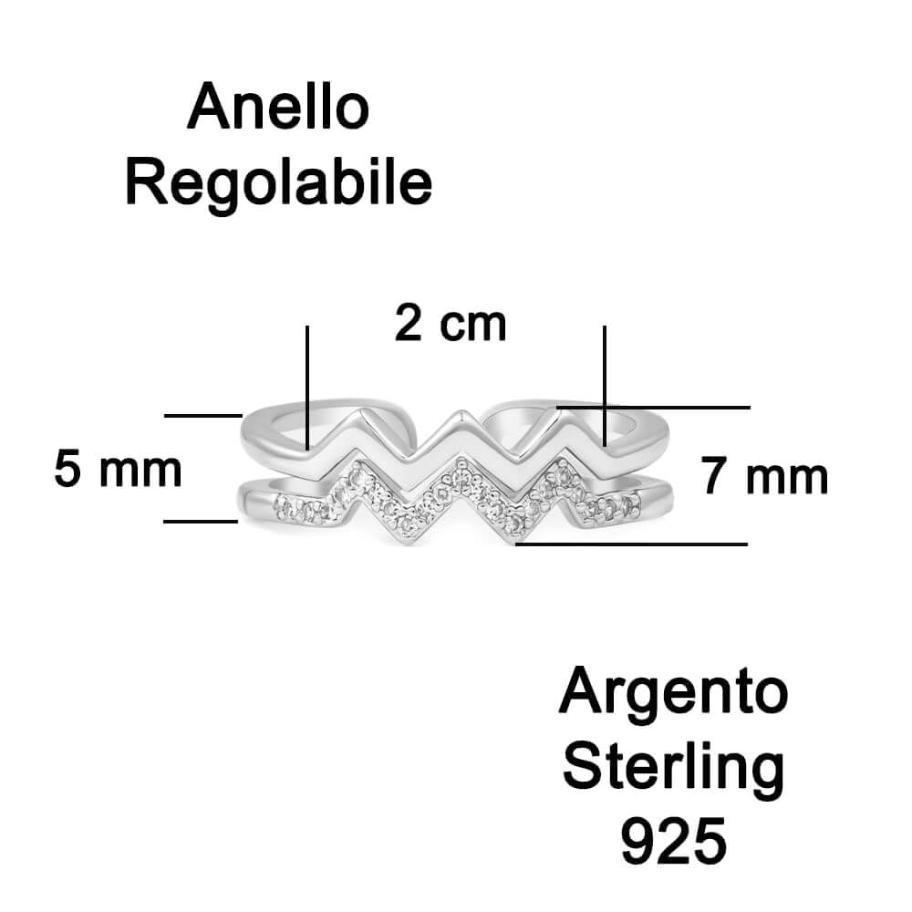 Anello in Argento Sterling 925 - A Mia nipote - Alti e Bassi