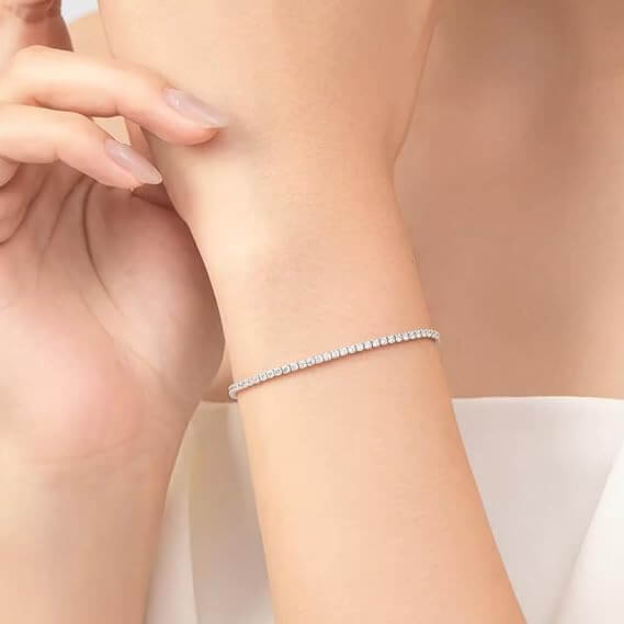 Bracciale Tennis in Argento Sterling 925 - Alla nostra Maestra