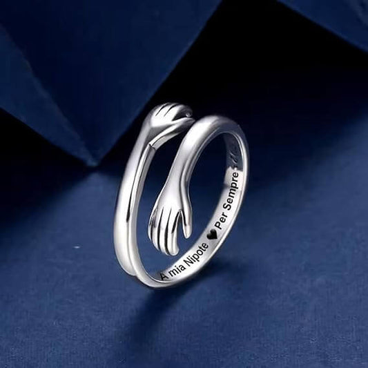 Anello da Donna in Argento Sterling 925 - A mia Nipote per Sempre