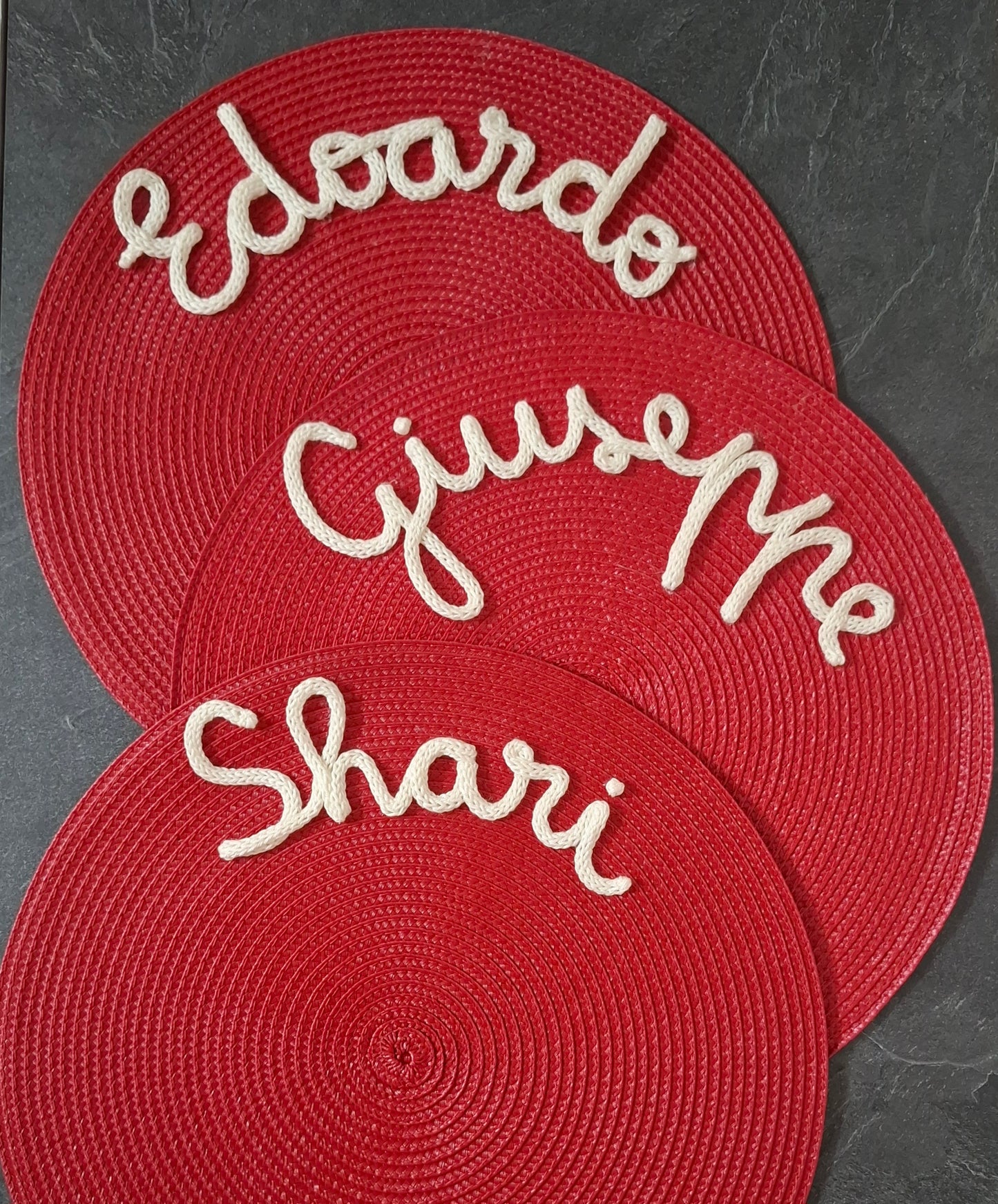 Tovaglietta Personalizzata con Nome in Cotone