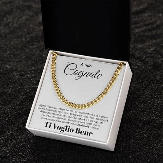 Collana da Uomo Oro - A mio Cognato
