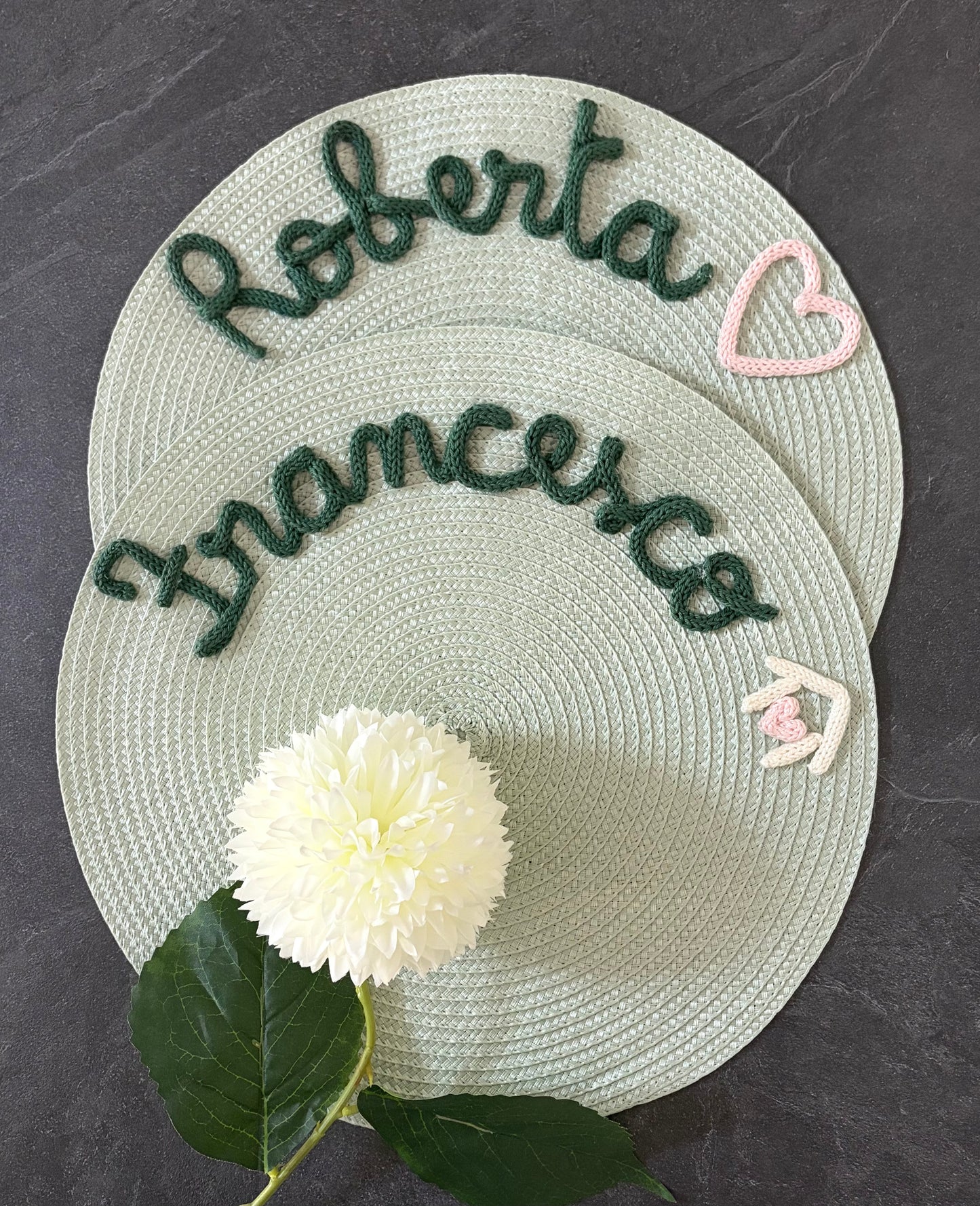 Tovaglietta Personalizzata con Nome in Cotone