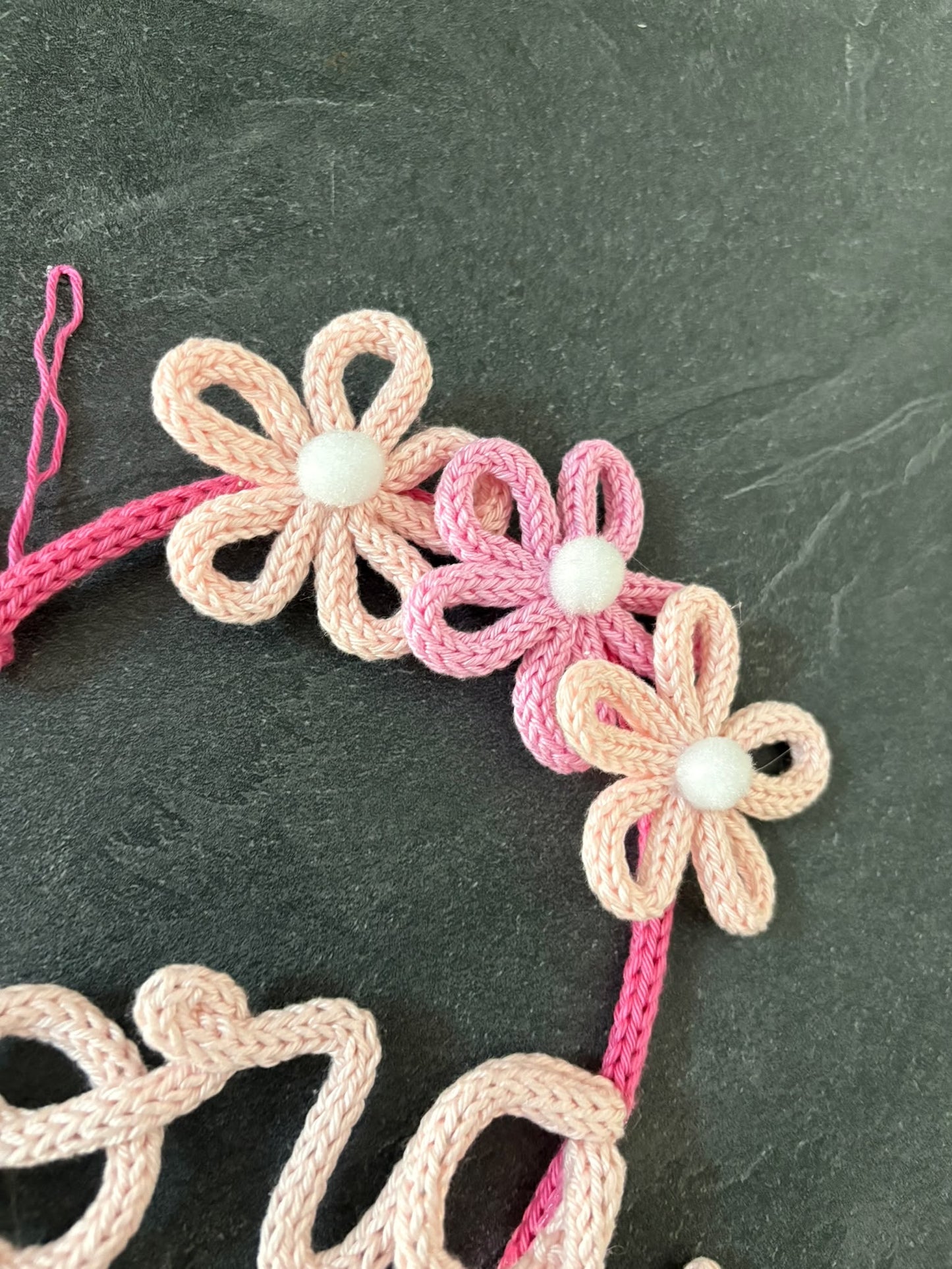 Fiocco Nascita Personalizzato in Tricotin  Decorazione Cameretta Bambino/Bambina  Ghirlanda con Nome  Idea Regalo Nascita