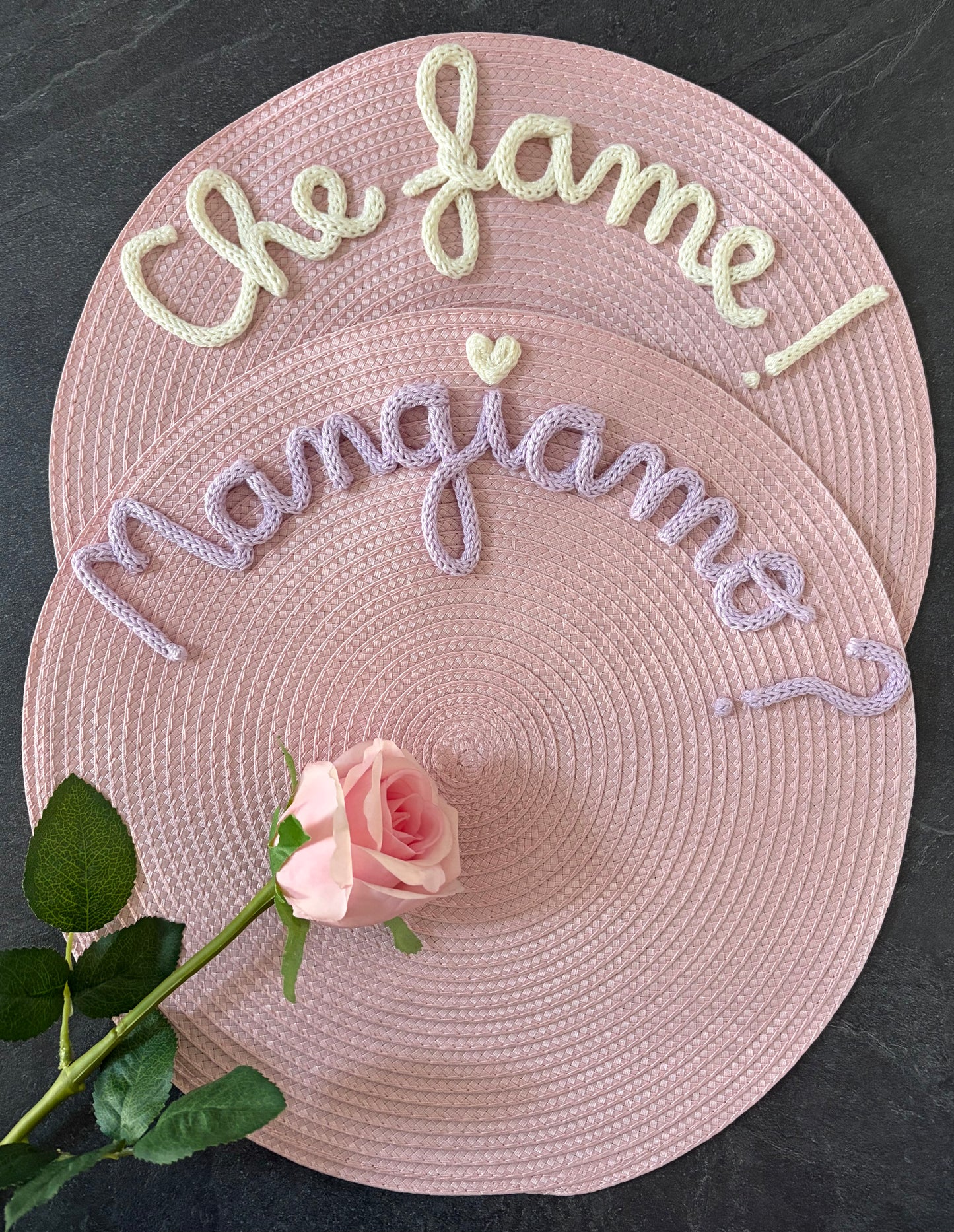 Tovaglietta Personalizzata con Nome in Cotone