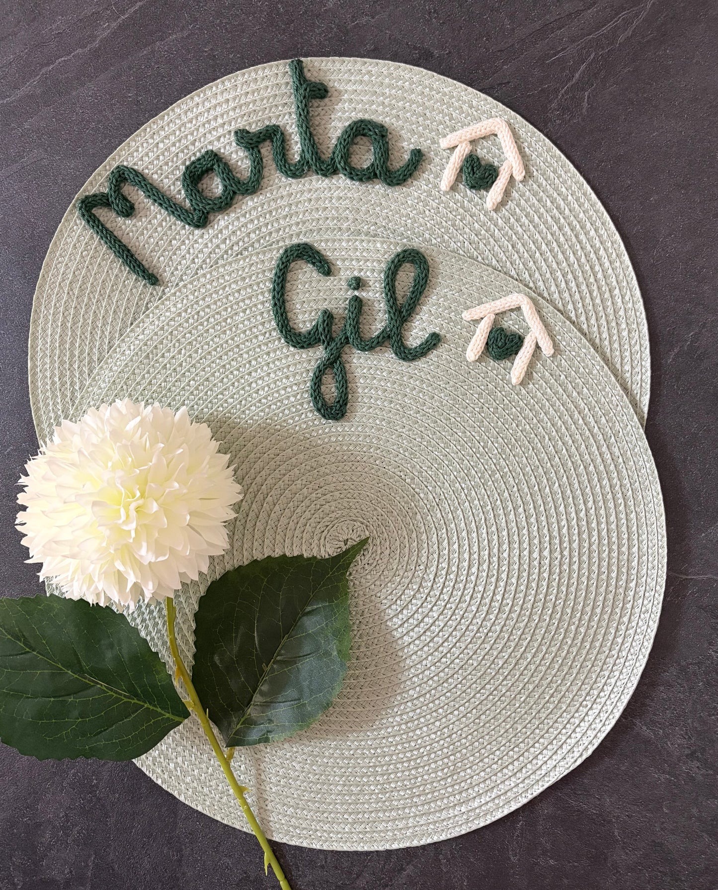 Tovaglietta Personalizzata con Nome in Cotone