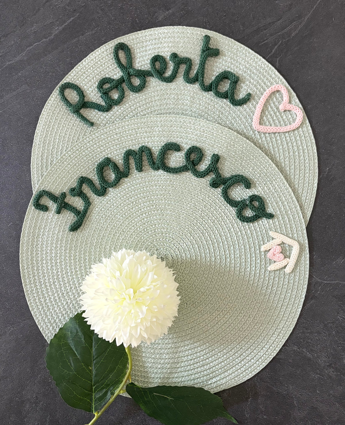 Tovaglietta Personalizzata con Nome in Cotone
