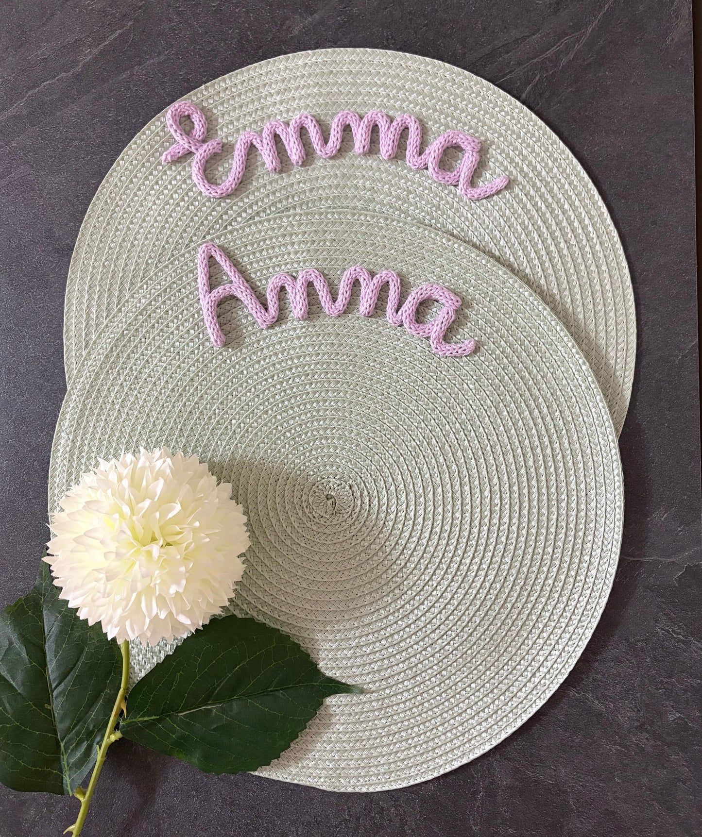 Tovaglietta Personalizzata con Nome in Cotone