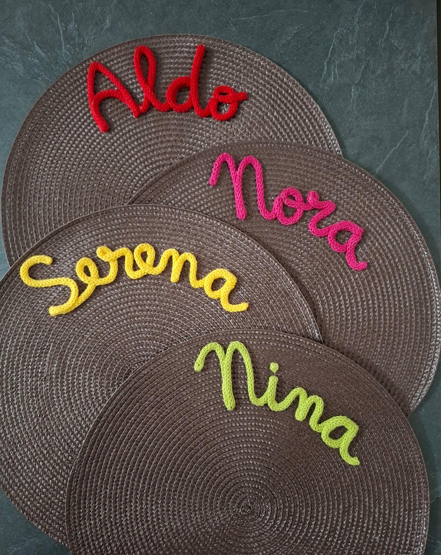 Tovaglietta Personalizzata con Nome in Cotone