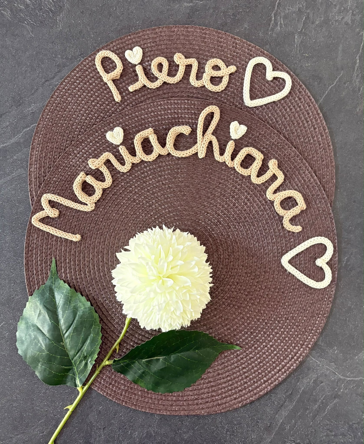 Tovaglietta Personalizzata con Nome in Cotone