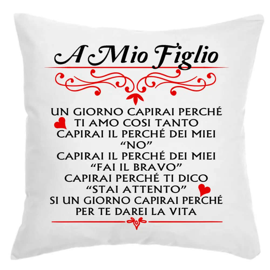 Cuscino A mio Figlio
