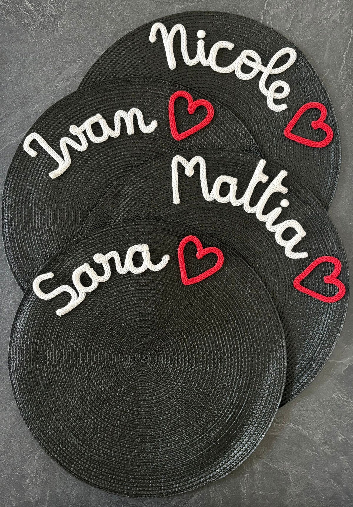 Tovaglietta Personalizzata con Nome in Cotone