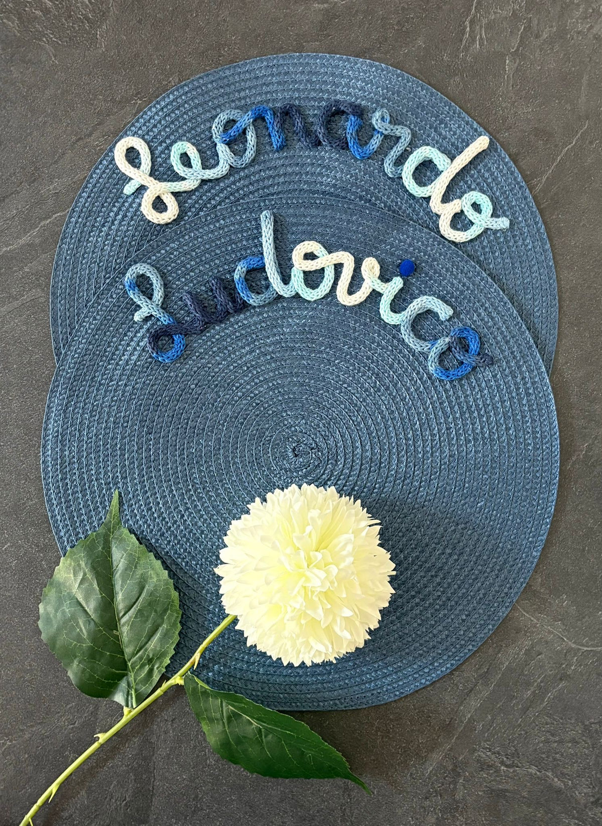 Tovaglietta Personalizzata con Nome in Cotone