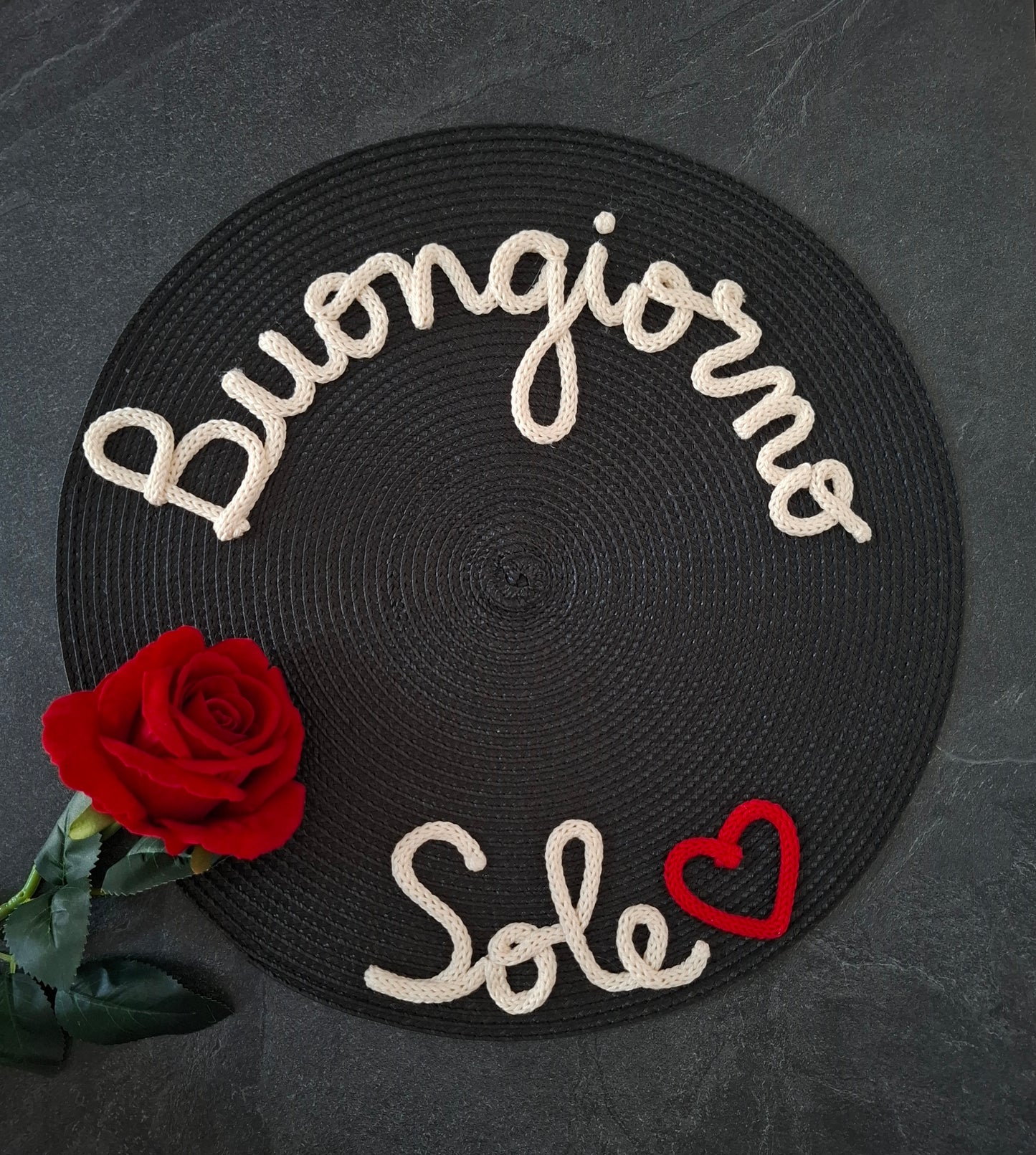 Tovaglietta Personalizzata con Nome in Cotone