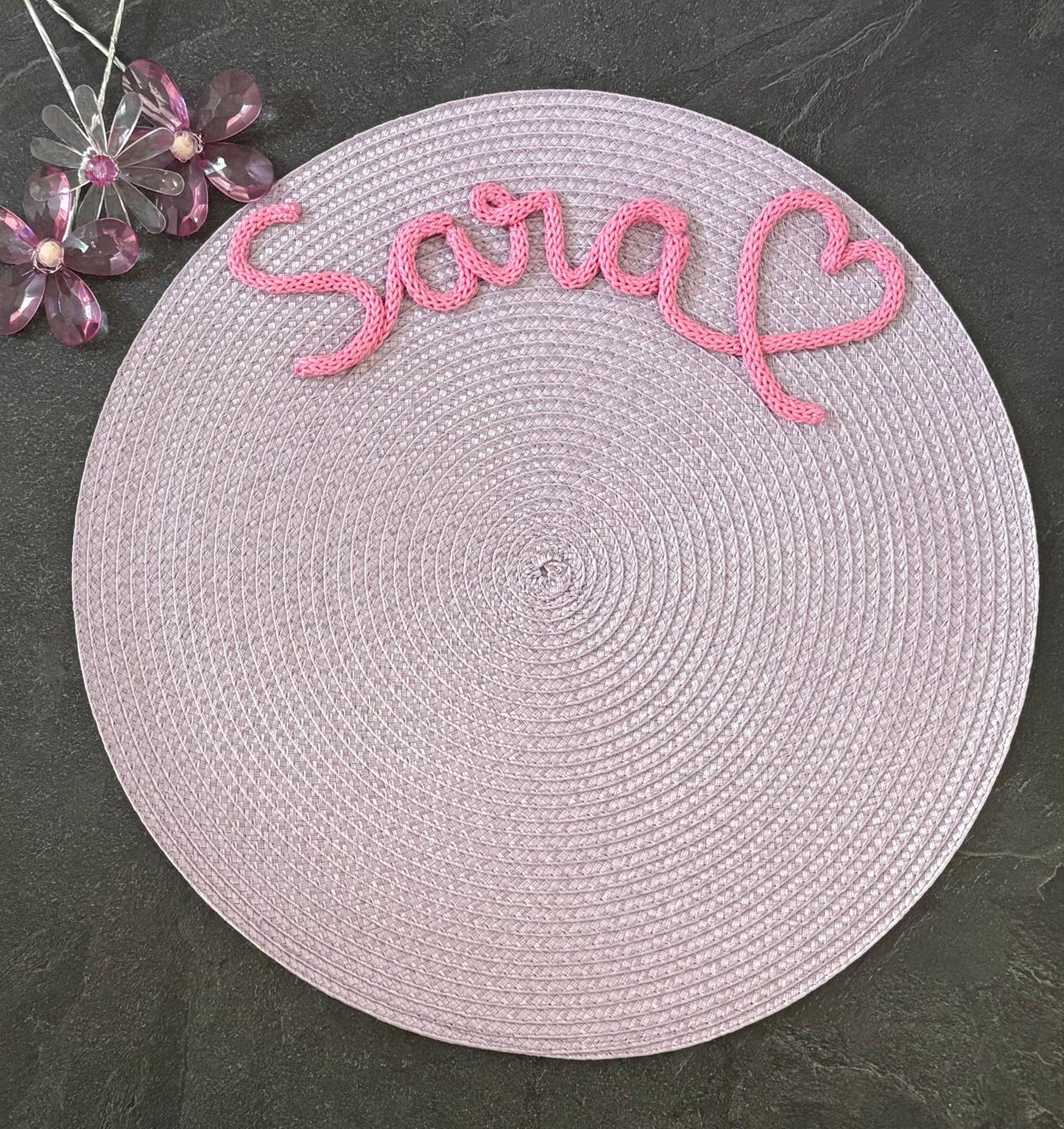 Tovaglietta Personalizzata con Nome in Cotone