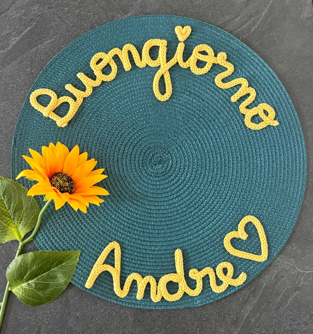 Tovaglietta Personalizzata con Nome in Cotone