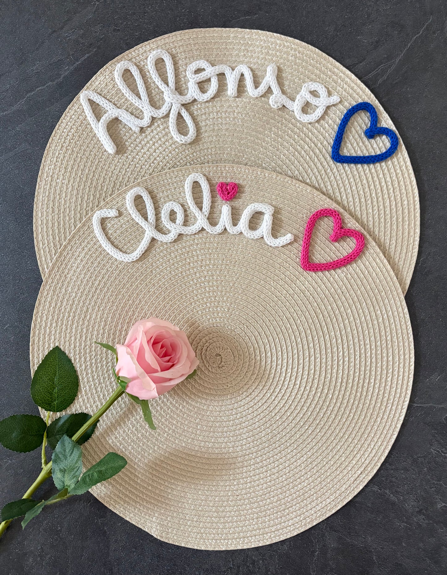 Tovaglietta Personalizzata con Nome in Cotone