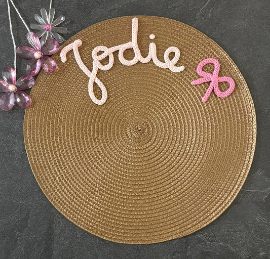 Tovaglietta Personalizzata con Nome in Cotone