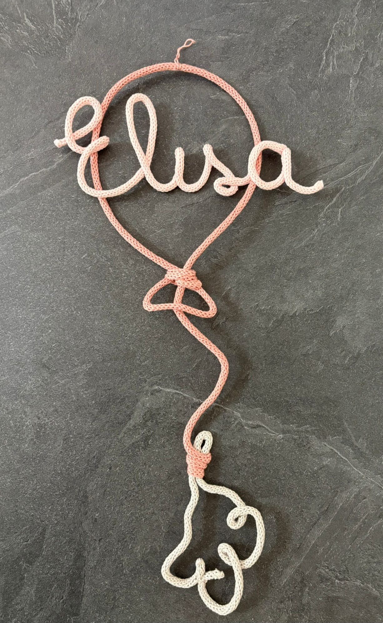 Fiocco Nascita Personalizzato con Nome, Palloncino e Elefantino