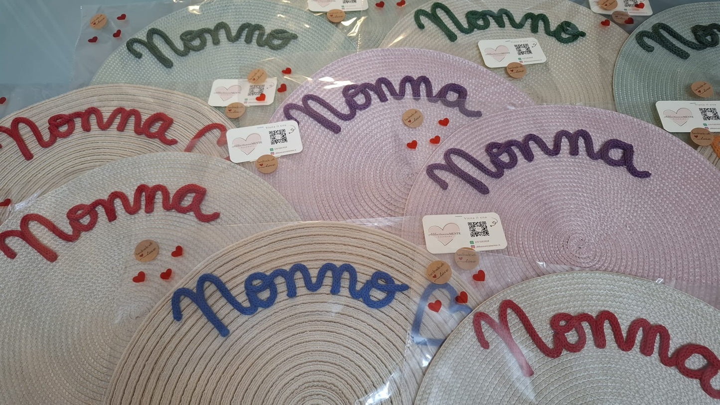 Tovaglietta Personalizzata con Nome in Cotone