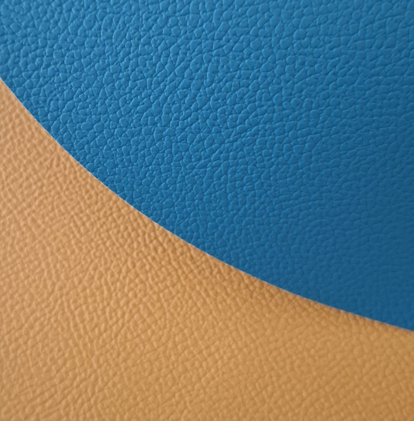 Tovaglietta rotonda in similpelle personalizzabile Double face