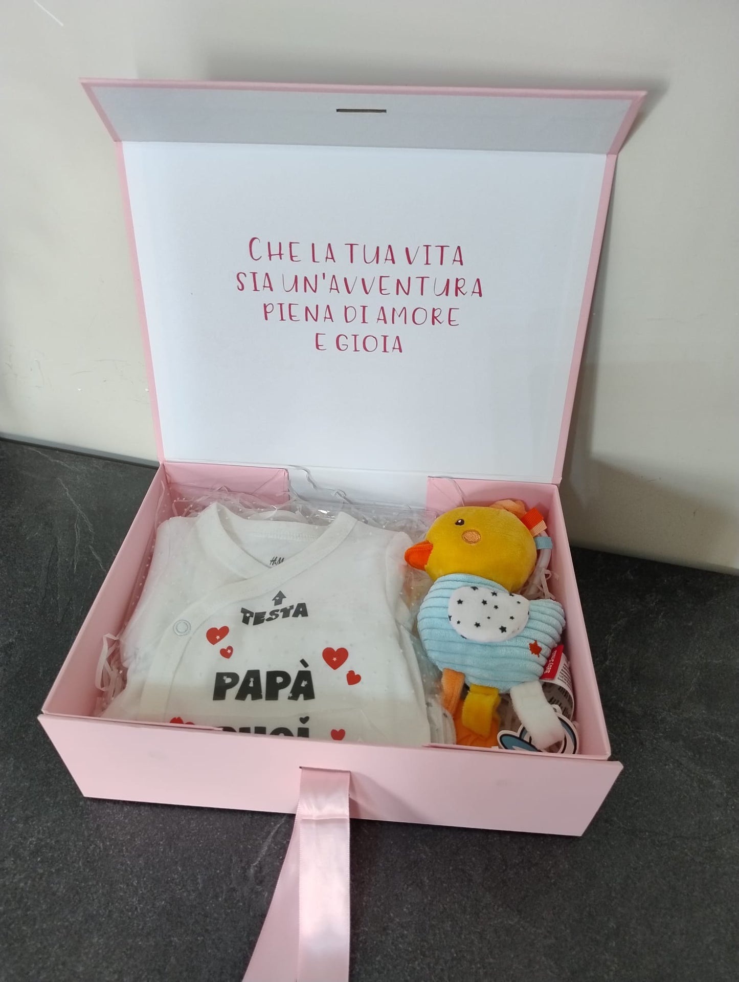 Scatola Regalo Personalizzata con Nome - Confezione Regalo per Compleanni, Battesimi e Occasioni Speciali