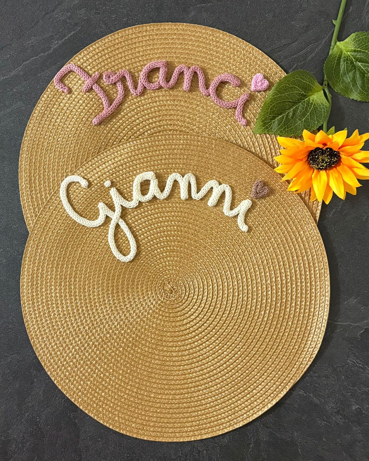 Tovaglietta Personalizzata con Nome in Cotone