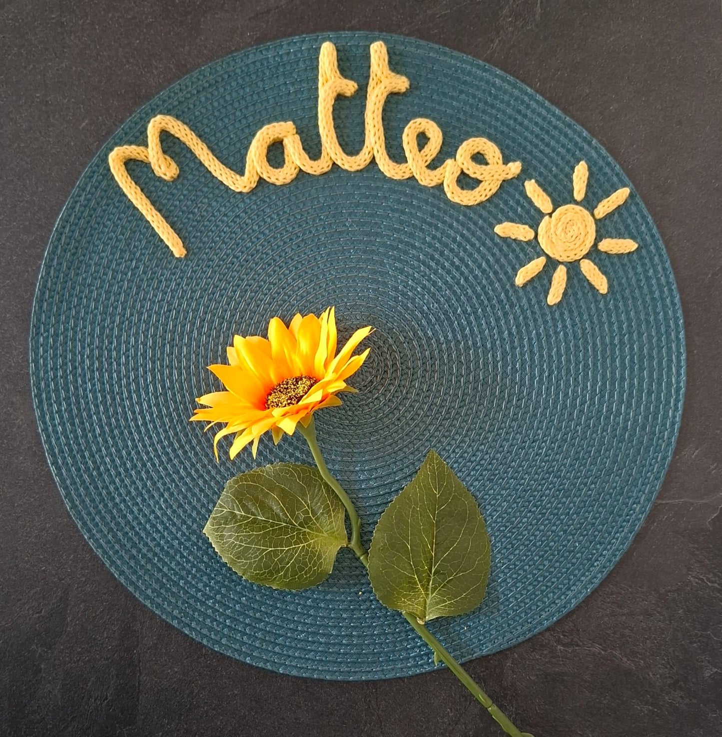 Tovaglietta Personalizzata con Nome in Cotone