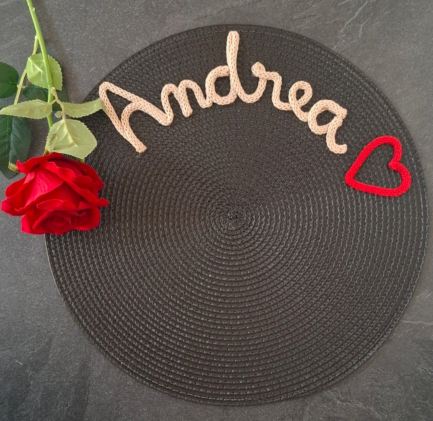 Tovaglietta Personalizzata con Nome in Cotone