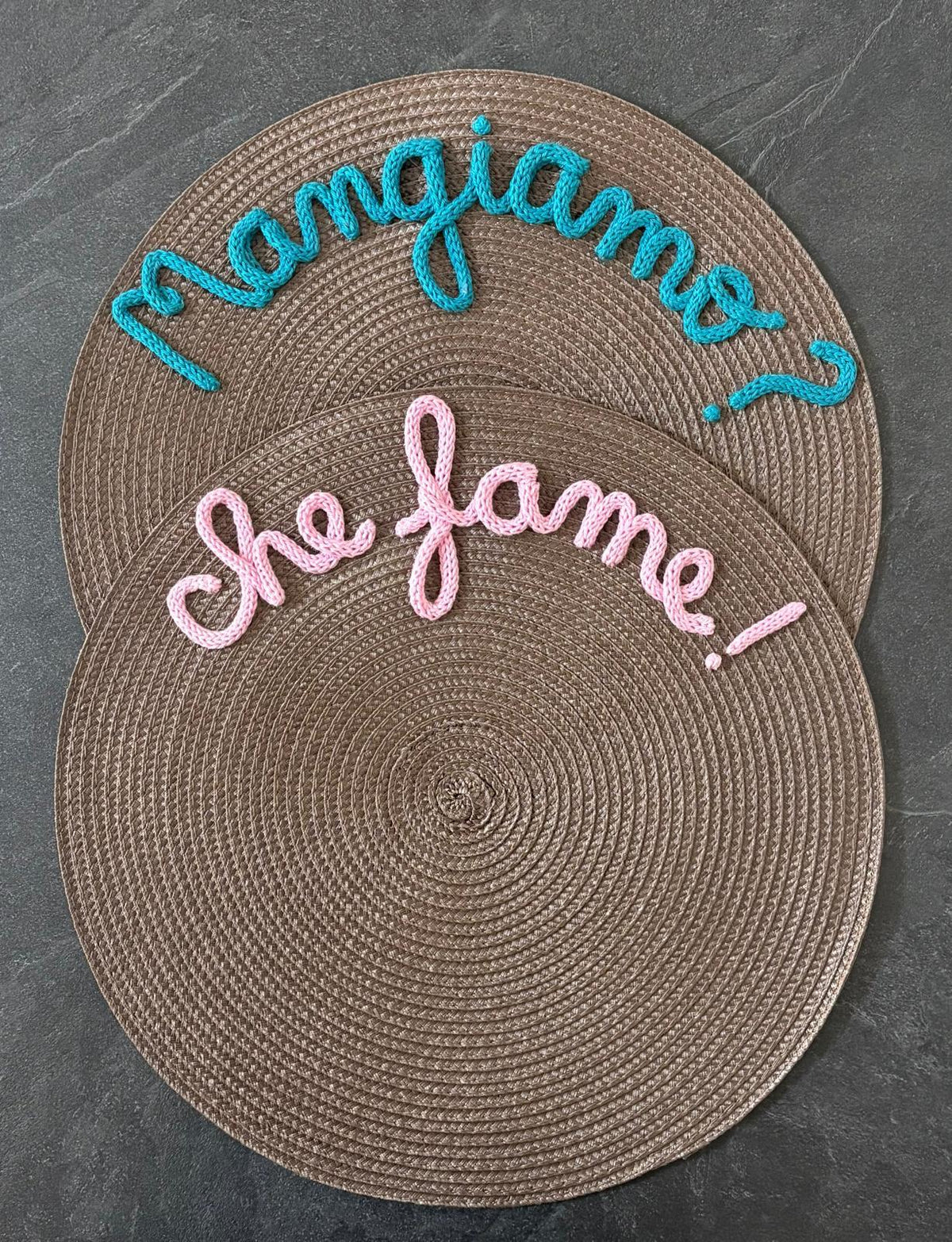 Tovaglietta Personalizzata con Nome in Cotone