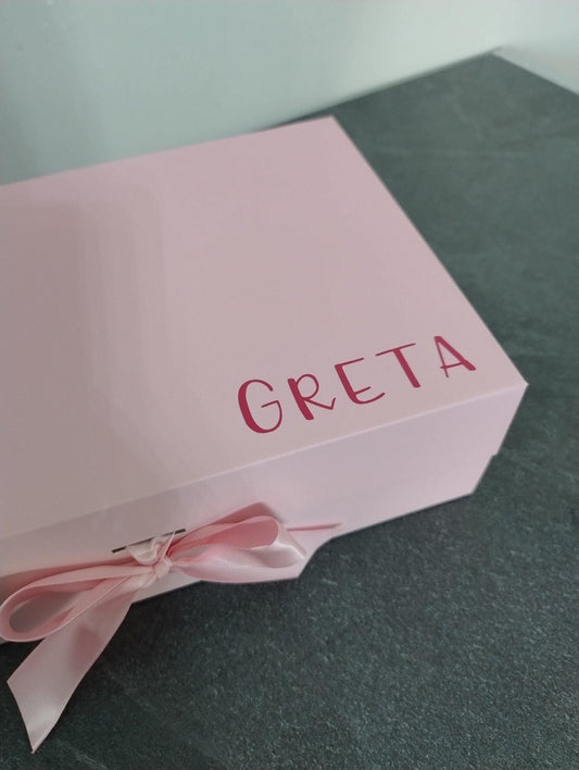 Scatola dei Ricordi Personalizzata con Nome - Confezione Regalo per Compleanni, Battesimi e Occasioni Speciali
