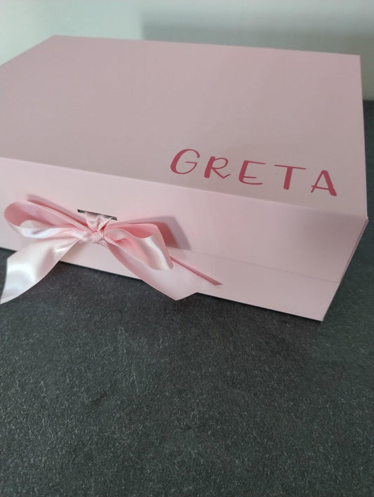 Scatola dei Ricordi Personalizzata con Nome - Confezione Regalo per Compleanni, Battesimi e Occasioni Speciali