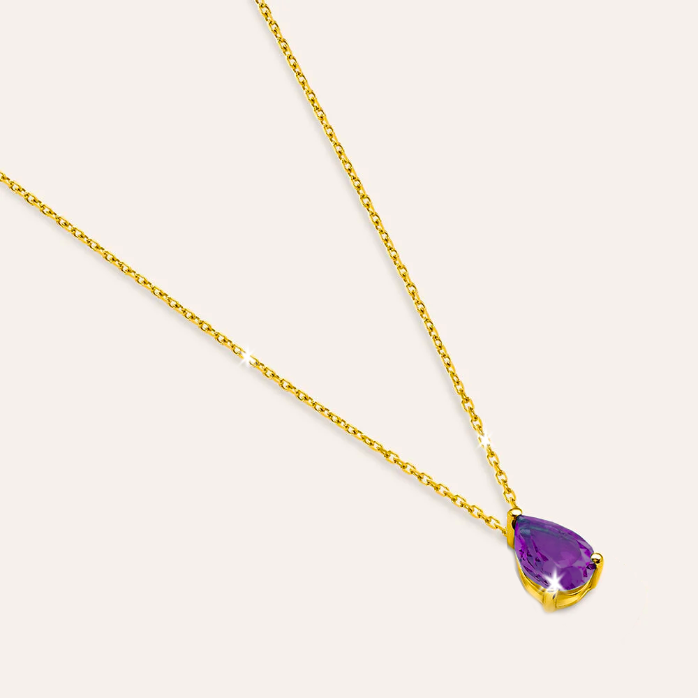 Collana con Pietra Ametista - Argento Sterling 925