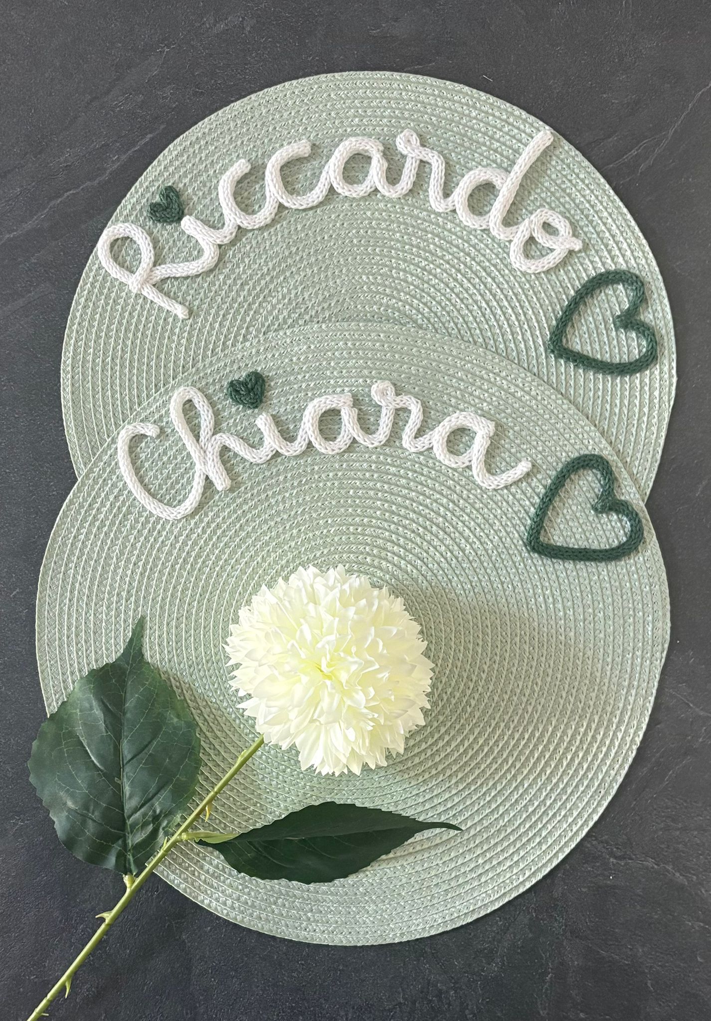 Tovaglietta Personalizzata con Nome in Cotone